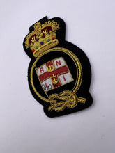 RNLI Crew Cap Badge RNLI Crew Member Hand Embroidered Bullion Wire Hat Badge